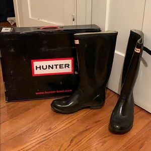 Hunter rain boot wide calf